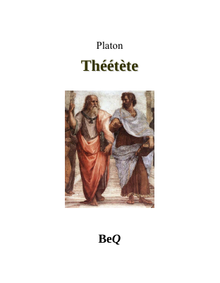 Couverture de Platon - Théétète (BeQ)
